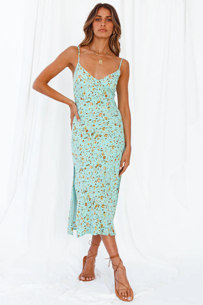 ROXANNE | FOREVER YOURS MIDI MINT DRESS