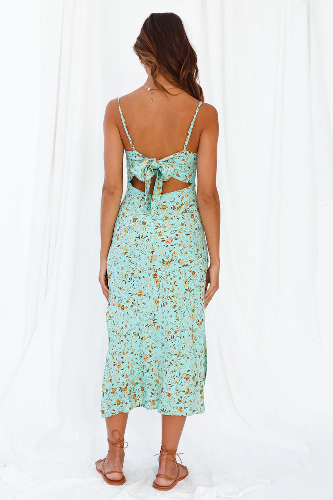 ROXANNE | FOREVER YOURS MIDI MINT DRESS